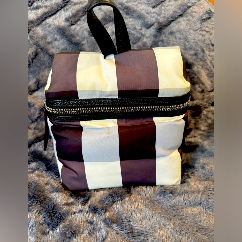 Kara Plaid Nylon Backpack